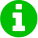 Grünes Infosymbol